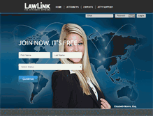 Tablet Screenshot of lawlink.com